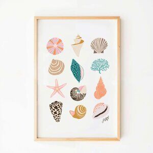 SEASHELLS ART PRINT